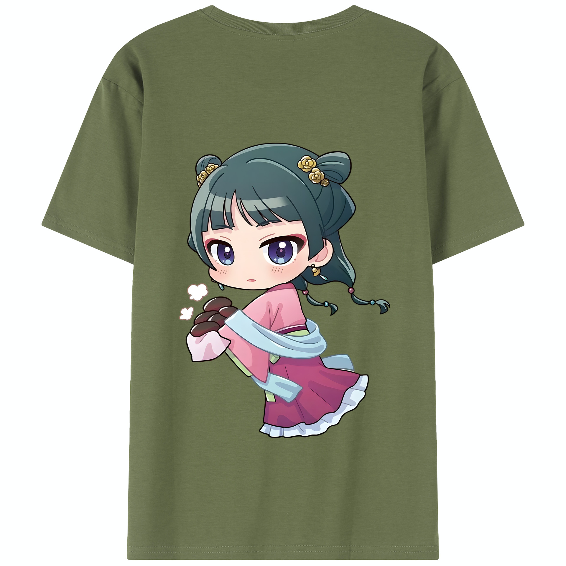 （画像用） 薬屋のひとりごと The Apothecary Diaries 綿100％半袖Tシャツ（背面プリント）